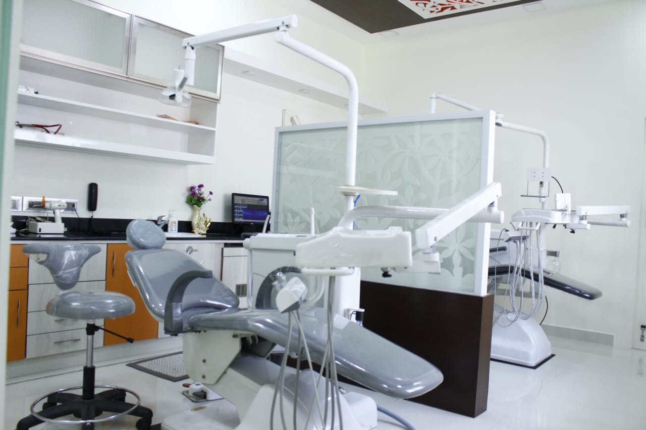 Multi-chair dental operatory at Dr. Kohila's Dental Centre in Salem